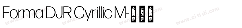Forma DJR Cyrillic M字体转换 Forma DJR Cyrillic M字体转换